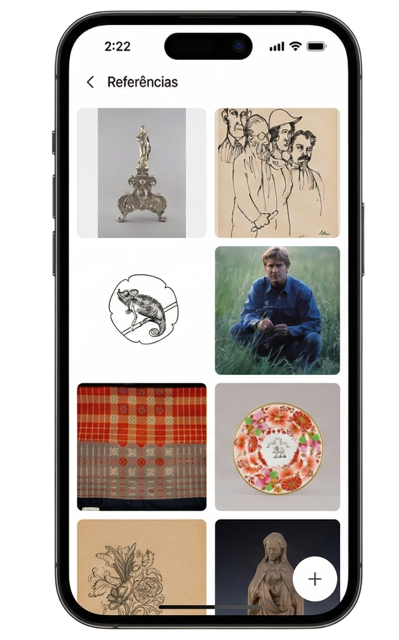 Tlon no iPhone com fluxo de conversa